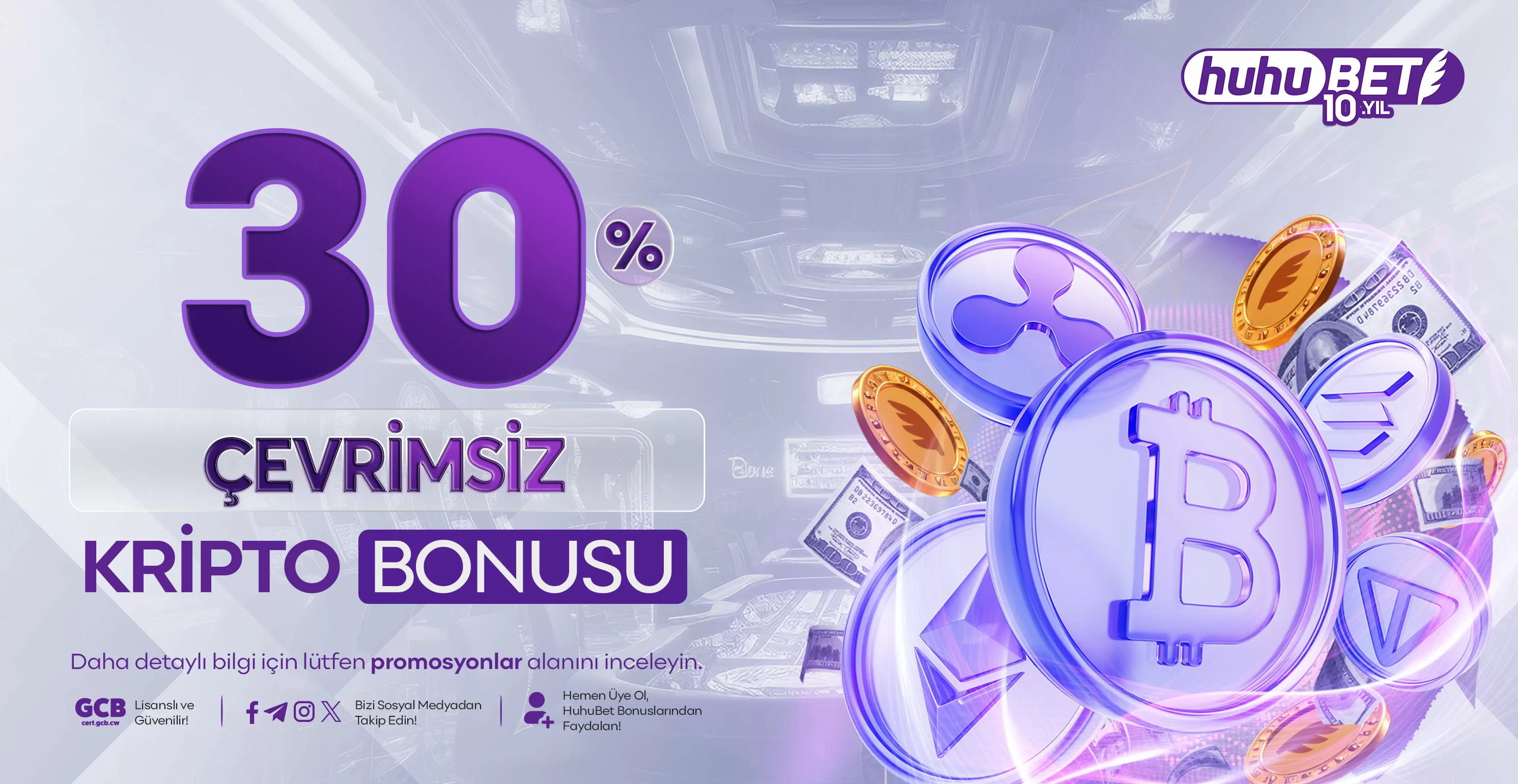 Yüzde 30 çevrimsiz kripto yatırım bonusu 40 bin liraya kadar