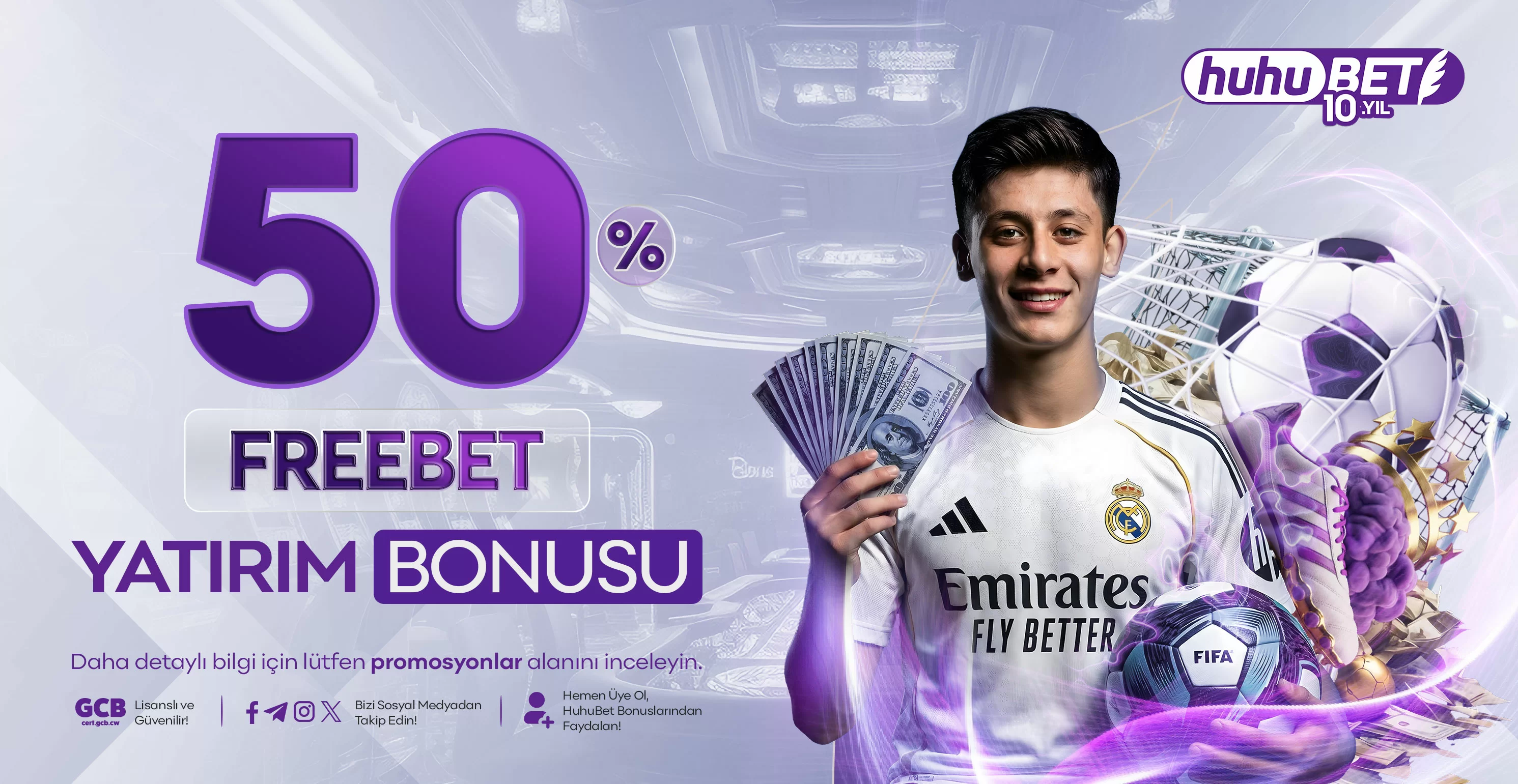 Yüzde 50 free bet spor yatırım bonusu